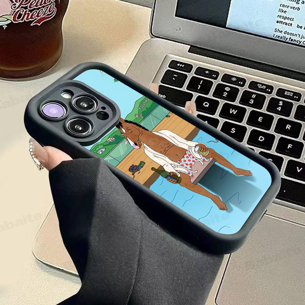 Cartoon B-BoJack Horseman Phone Case For IPhone 11 12 13 16 15 17 14 Pro Max Soft Funda Silicone Cover