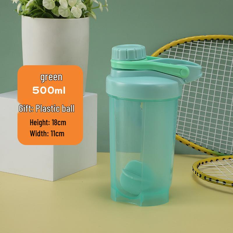 Protein Shaker Cup with Handle, Scale, and Screw Cap - Perfect for Mixing Milkshakes and Fitness Drinks