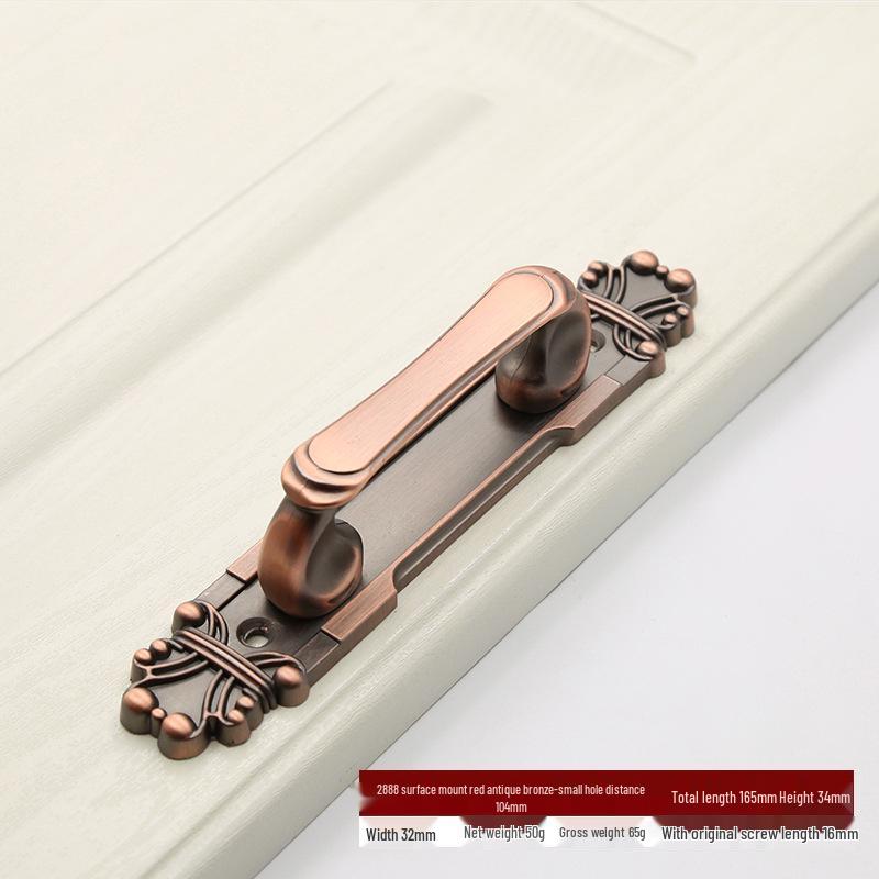 Antique Bronze Surface Mount Sliding Barn Door Handle for Wooden and Double Doors.