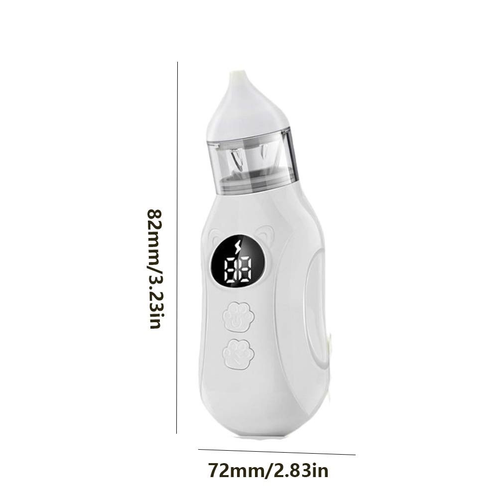 Rechargeable Baby Electric Nasal Aspirator with 9 Suction Levels Suck Out Newborn Nose Sucker 2 Silicone Tips