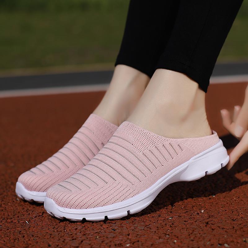 Women's Clogs Backless Walking Sneakers Summer Girls' Footwear Slip-on Mules Shoes Men Casual Travel Mule Slippers for Girl