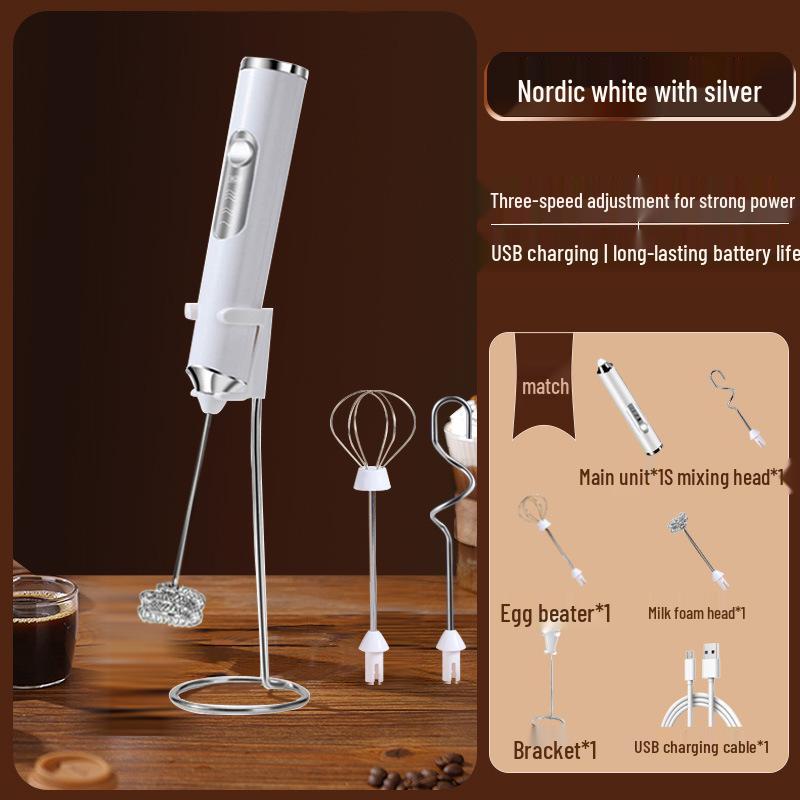 Electric Handheld Milk Frother & Mixer
