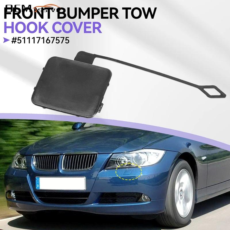 Car Front Bumper Tow Hook Eye Cover Cap Unprimed For BMW 3 Series E90 2005 - 2008 325i 328i 330i M3 Accessories OE# 51117167575