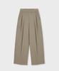 GLW Wide Double-Pleat Sweatpants Beige