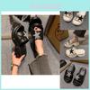 Women's Summer Casual Thick Sole Platform Slippers In Stylish Black And White Comfortable Design