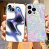 Laser Style Phone Case For iPhone17,16,15,14,13,12,11 Plus,Pro Max Soft Transparent Cover