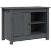 VidaXL Meuble TV Gris 70x36,5x52 cm Bois de pin massif 814581