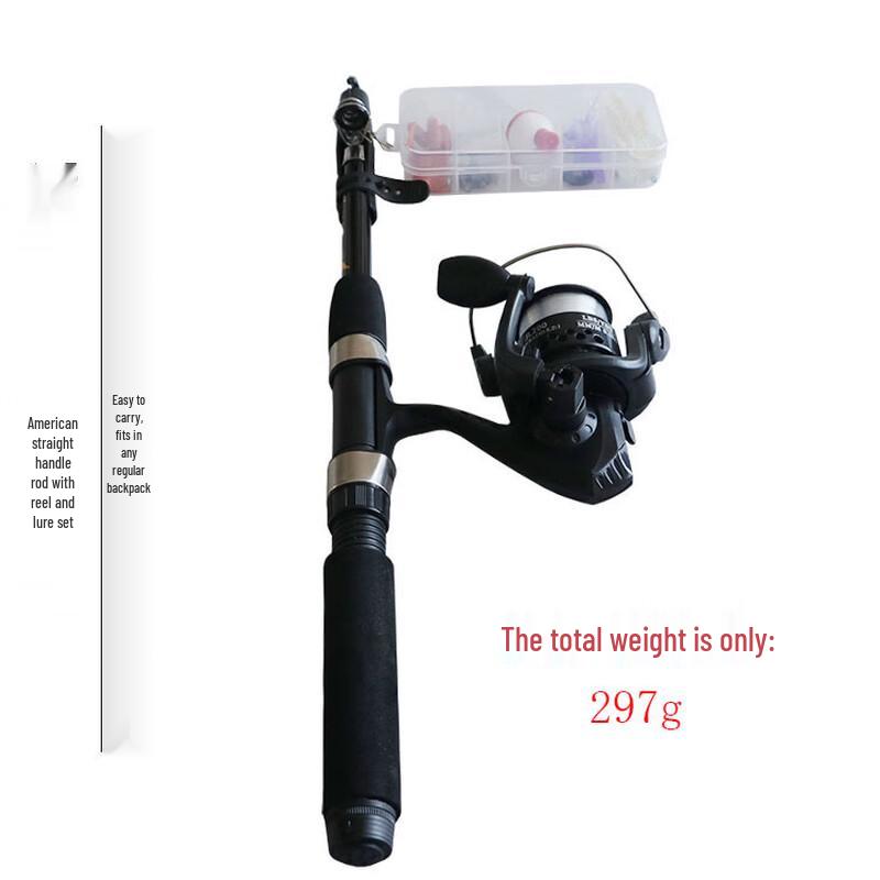 TLXT Carbon Fiber Spinning Fishing Rod and Lure Set