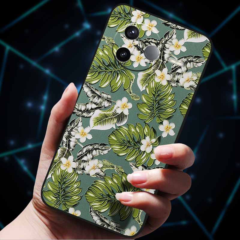 For Xiaomi POCO F7 Ultra Case Xiaomi POCO F7 Pro 3D Flowers Emboss Soft Silicone Phone Cases for POCOF7 Pro Back Cover Coque Bag