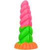 Women's Hemp Rope New Anal Plug Special-shaped Silicone Penis Soft Mixed Color Simulation Masturbator