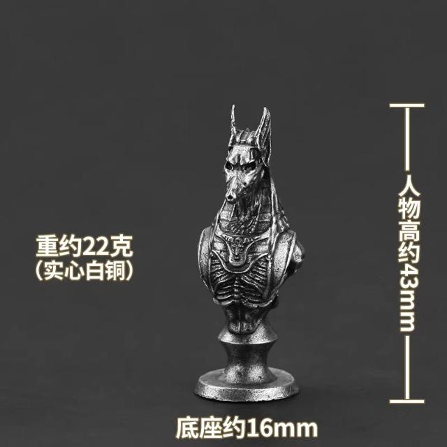 Solid Brass Metal Luxury Chess Pieces Set Ancient Egyptian Pharaoh Theme Vintage Desktop Decor for Men Gift Collection