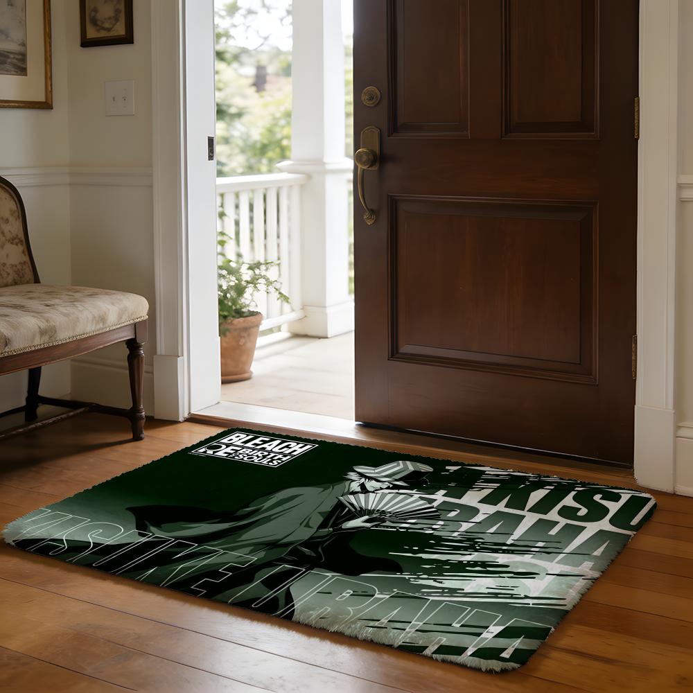 AAnime BBleach Floor Mat Soft Flannel Absorbent Mat Non-Slip Rug Home Bedroom Bathroom