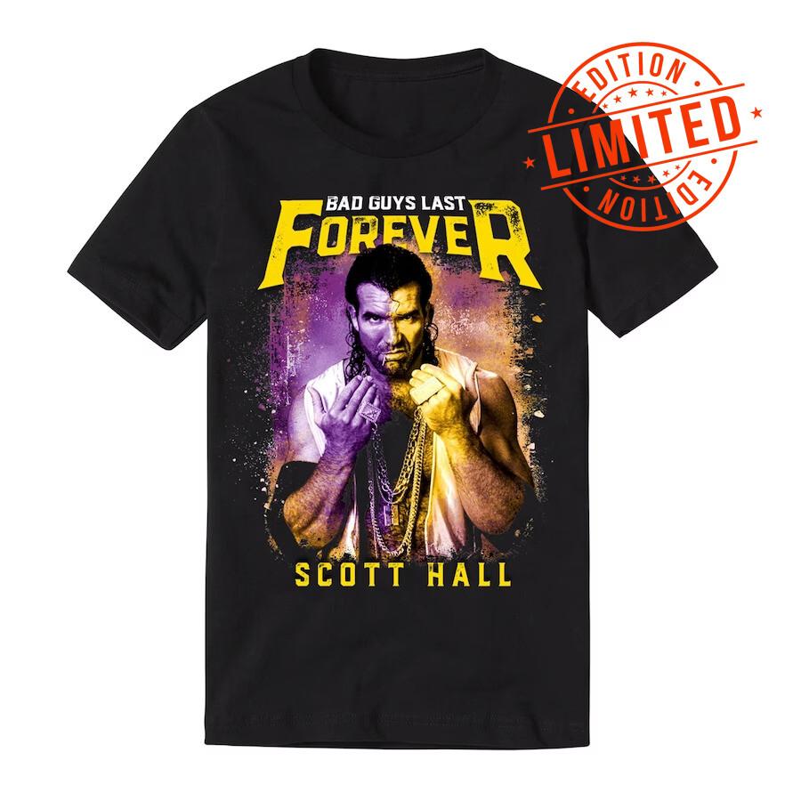 NIEUW Scott Hall Bad Guys Last Forever Shirt Klassiek Zwart Unisex Unisex T-shirt