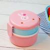 540Ml Animal Lunch Box Japanese Double-Layer Round Mini Bento Box Children'S Fruit Box Snack Box Microwave Kids Lunch Box