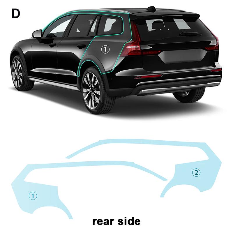 Volvo V60 R TPU Invisible Anti-Scratch Brightening Protection Film