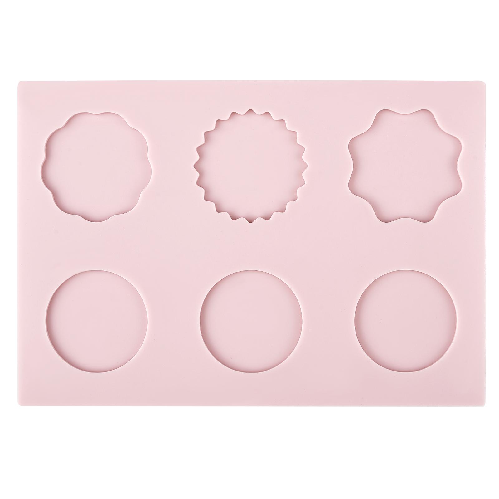 

Modeling Molds Wax Seal Stamp Mold Silicone Pad Mat Shape Fixer DIY 6 Holes For 2.5cm Tool Greeting Card Polygon Seal Accessorie