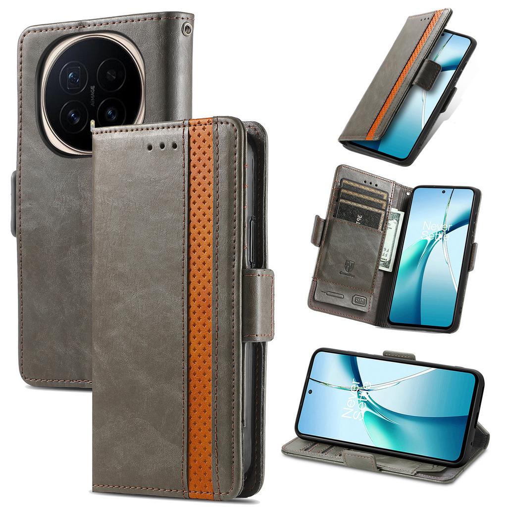 CASENEO For Honor Magic8 Pro 5G Phone Cases PU Leather Cover Stand with RFID Blocking Wallet