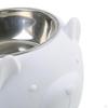 15° Tilted Dog Bowl Slanted Lightweight Cartoon Sturdy Pet Supplies Easy To Food Stainless