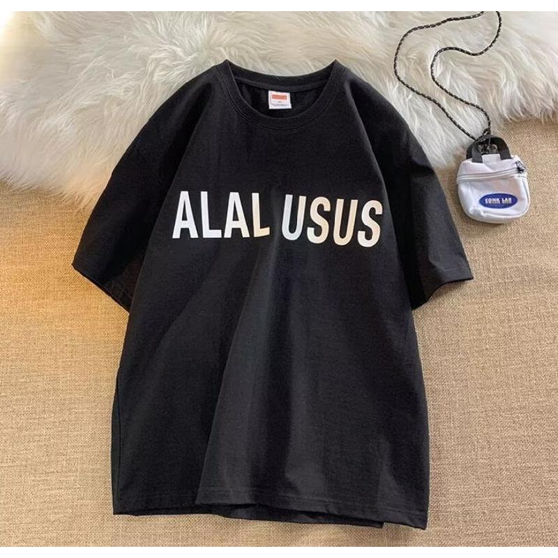 Men Short Sleeve T-Shirts Letter Graphic Print Half Sleeve Tshirts Pullover T-shirt Casual Tee Man Korean Casual Round Neck Retro Tops For