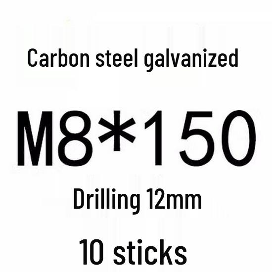 Extra Long Expansion Screws Set - Pull-Out Bolts M6/M8/M10/M12/M14/M16 in Various Sizes (200x250x300x400)
