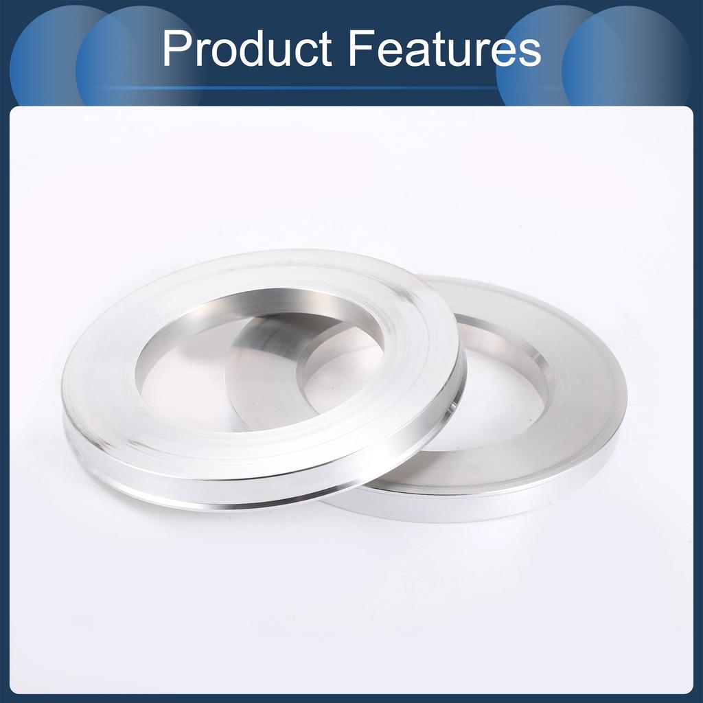 INFINAUTO Hub Centric Ring 108mm OD 67.1mm ID Car Wheel Hub Ring Aluminum Alloy Silver Tone 4pcs