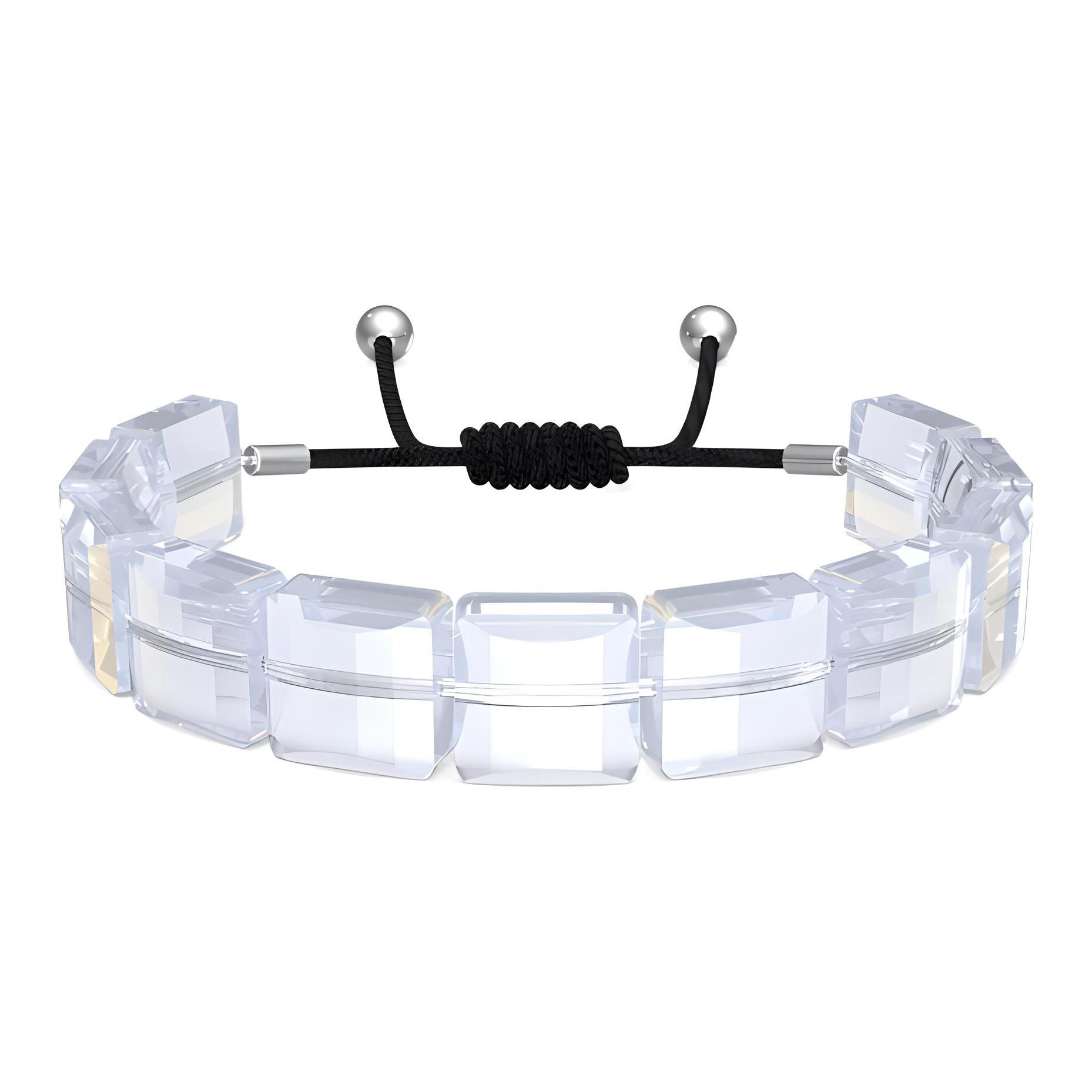 Swarovski Letra Taiji Yin Yang Crystal Bracelet Women bracelet 5614979 White,F