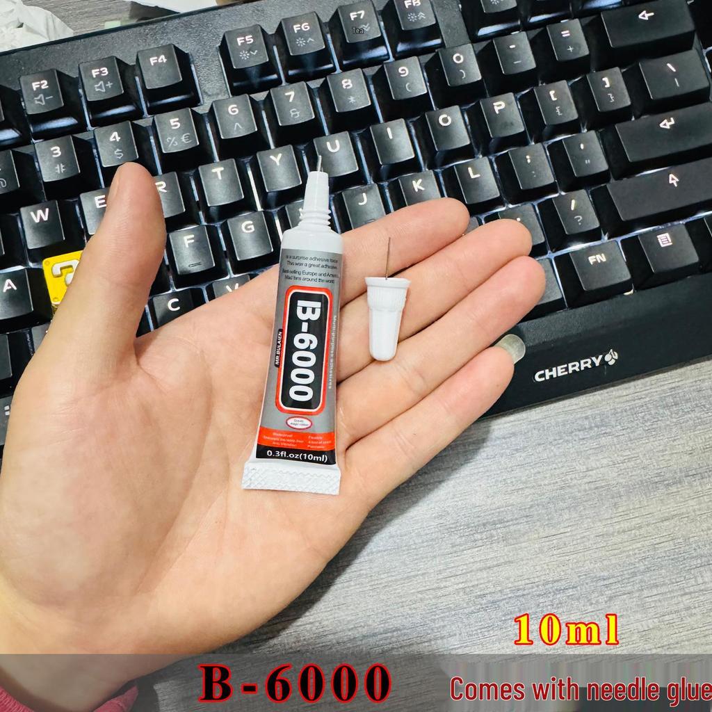 B7000 Mobile Phone Screen & Case Adhesive with Needle Applicator for Rhinestones & Jewelry.