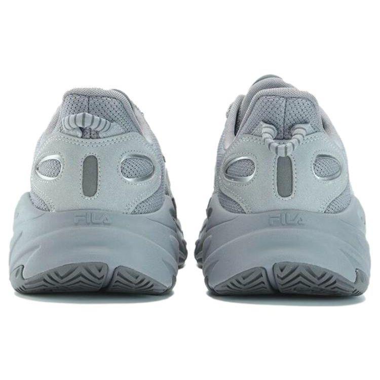 Fila Wave Comfortable Mesh Synthetic Leather Breathable Low-Top Running Shoes Men Sneakers Gray Blue F12M332109FAC
