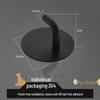 No-Drill 304 Stainless Steel Adhesive Coat Hook for Door - Damage-Free