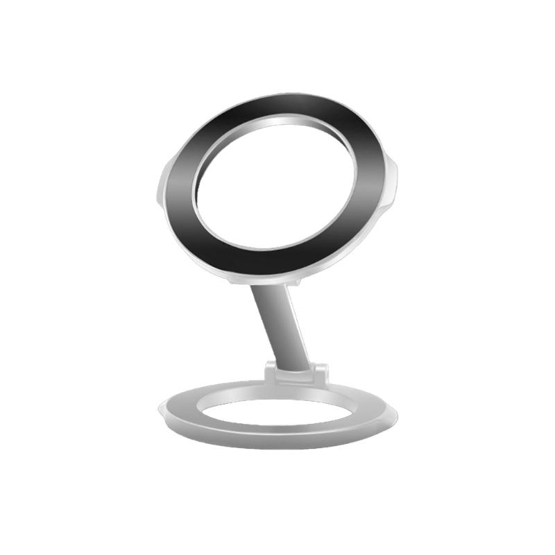 All Metal Magnetic Phone Stand Rack Featuring Double Side Design And Adjustable Angle With Flexible 360 Degree Rotation