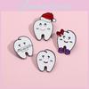 Creative Cartoon Tooth Care Brooch Unique Alloy Pin Gift For Fashionable Outfits