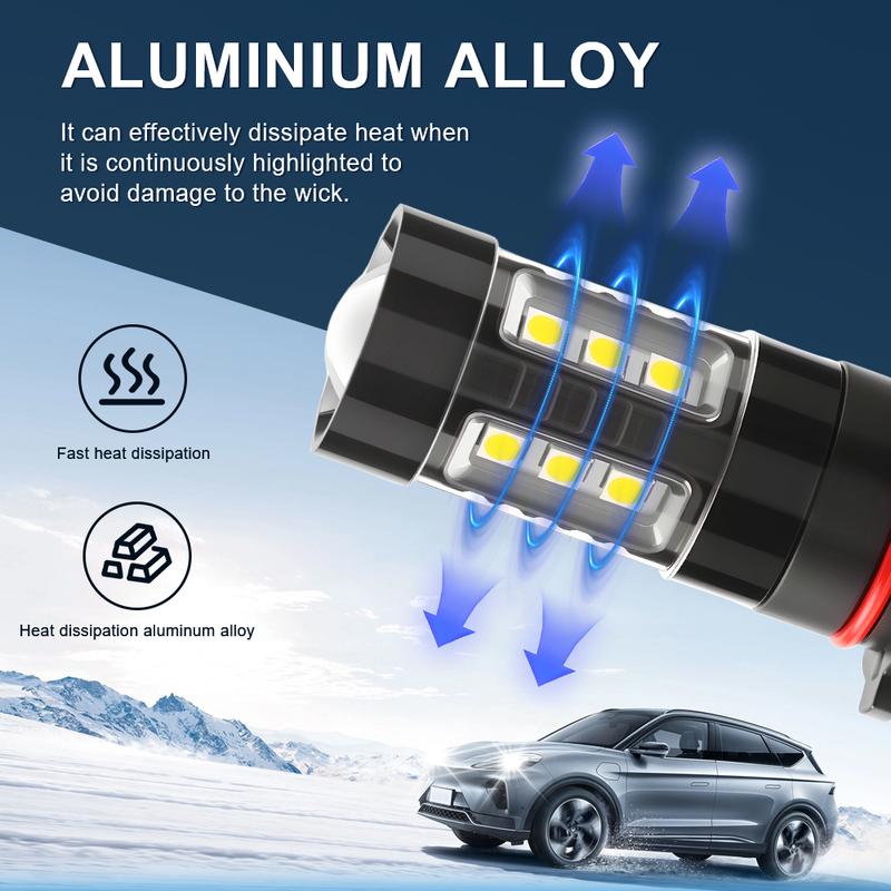2 Stück Canbus LED-Lampen Tagfahrlicht P13W DRL-Lampe Für Ford Mustang 2015 2016 2017 Autozubehör 6000K Weiß