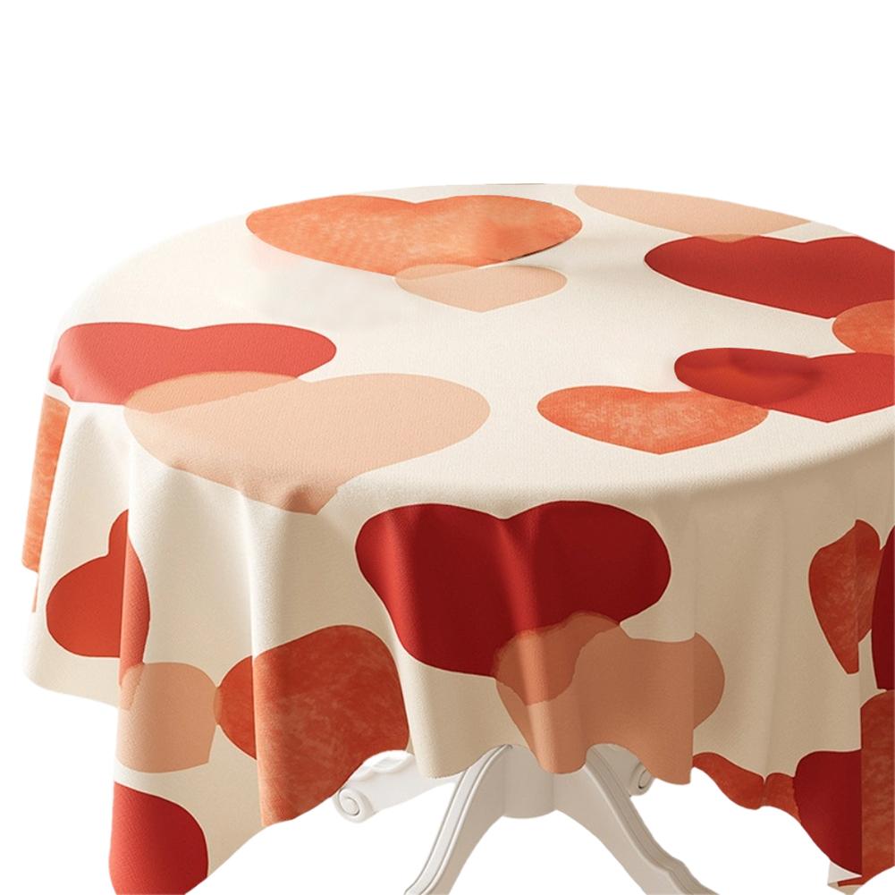 For Wedding For Valentines Day Wedding Decor Valentine Tablecloth Valentine s Day Celebration Heart-shaped Wedding