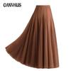 Women's Skirt Swing Long Skirt High Waist Slim Fairy Half-body Skirt Dance Mesh Skirt