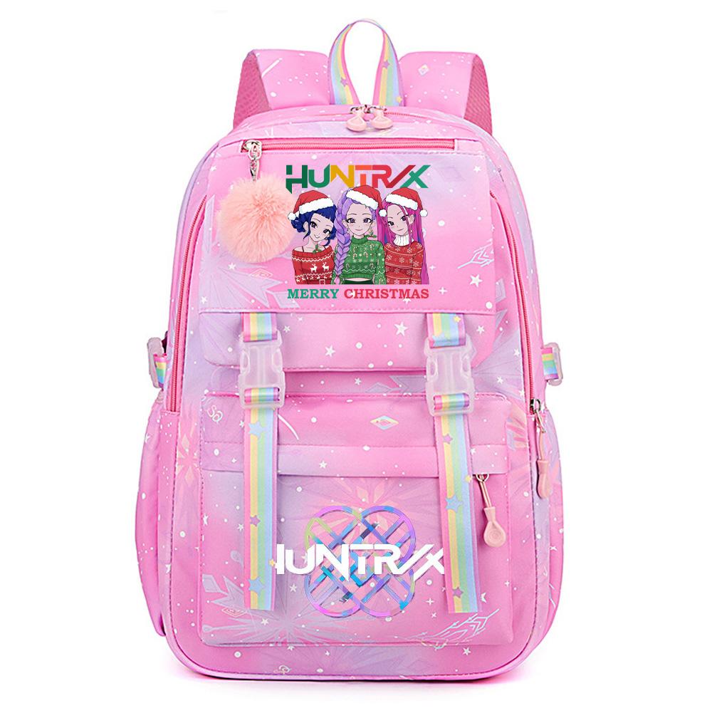 Christmas K-Pop Demon Hunters Printed Large Capacity Waterproof Backpack Teenger Student Girl Boy Schoolbag Bookbag waterproof Travel Bag Mochila