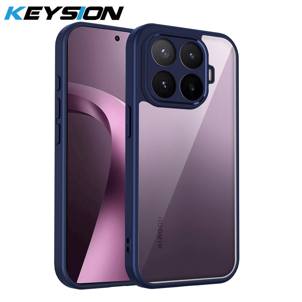 KEYSION Transparente Handyhülle für Xiaomi 17T 17T Pro 5G Silikon+PC HD Klar Stoßfeste Handy-Rückseite für Xiaomi 17T Pro for Xiaomi 17T Pro