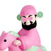 God of Wealth Figurine Desk Decoration Resin Craft Cartoon Creative Decorative Sculpture for Spring Festival Cabinet Bedroom