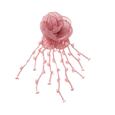 1Pc Hair Accessories Fairyism Mesh Flower Delicate Tassel Handmade DIY Clothing Accessories Flower Decoration Rich Colors