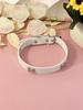 PU Leer Honden Halsband met Roestvrij Staal Bot Accent voor Kleine en Middelgrote Honden - Leash Compatibel