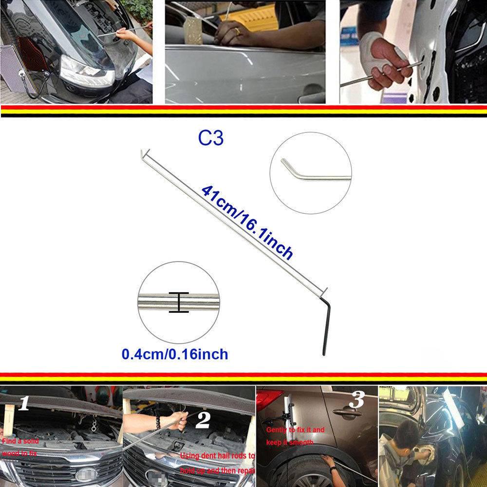 Martillo de cuerpo de auto use herramientas de eliminación de reparación de abolladuras Pit con 18 un Extractor pestañas