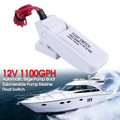 12V 1100Gph Αυτόματη αντλία υδροσυλλεκτών, υποβρύχια αντλία σκαφών, διακόπτης θαλάσσιου πλωτήρα U7W6