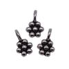 Simple Flower Charms Antique Alloy Pendants For Minimalist Floral Jewelry