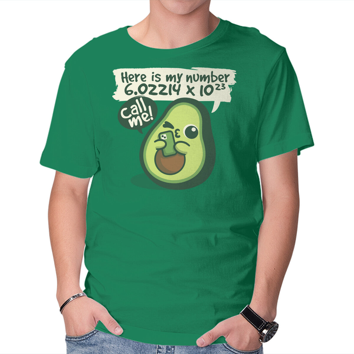 Unisex Crew Neck T-Shirt Call Me Avocado Number Graphic Short Sleeve Casual Tee XXXXL