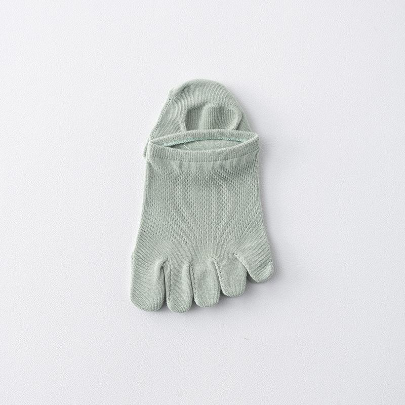 Five-finger Socks, Men's Boneless Short Socks, Sports Sweat-absorbing Mesh Breathable, Antibacterial and Deodorizing Toe Separation Boat Socks