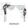 2pcs Artificial Wedding Arch Flowers Greenery Arbor Floral Arrangement Party Reception Backdrop Decor Multiple Style Ceremony