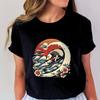 Vintage Opossum Wave Classic Tshirt Women Funny Possum Gift Retro Flower Wave Opossum Tshirt Female Cute Opossum Lover Tees