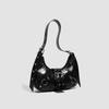 Motorcycle Bag, Fashionable Dumpling Bag, Underarm Bag, Commuter Crescent Bag, High-quality Single-shoulder Crossbody Bag
