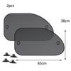 2Pcs Durable Reflector Car Sun Shades for Front Rear Window Shield Screen Sunshades Cover UV Protection Windscreen Mesh Visor
