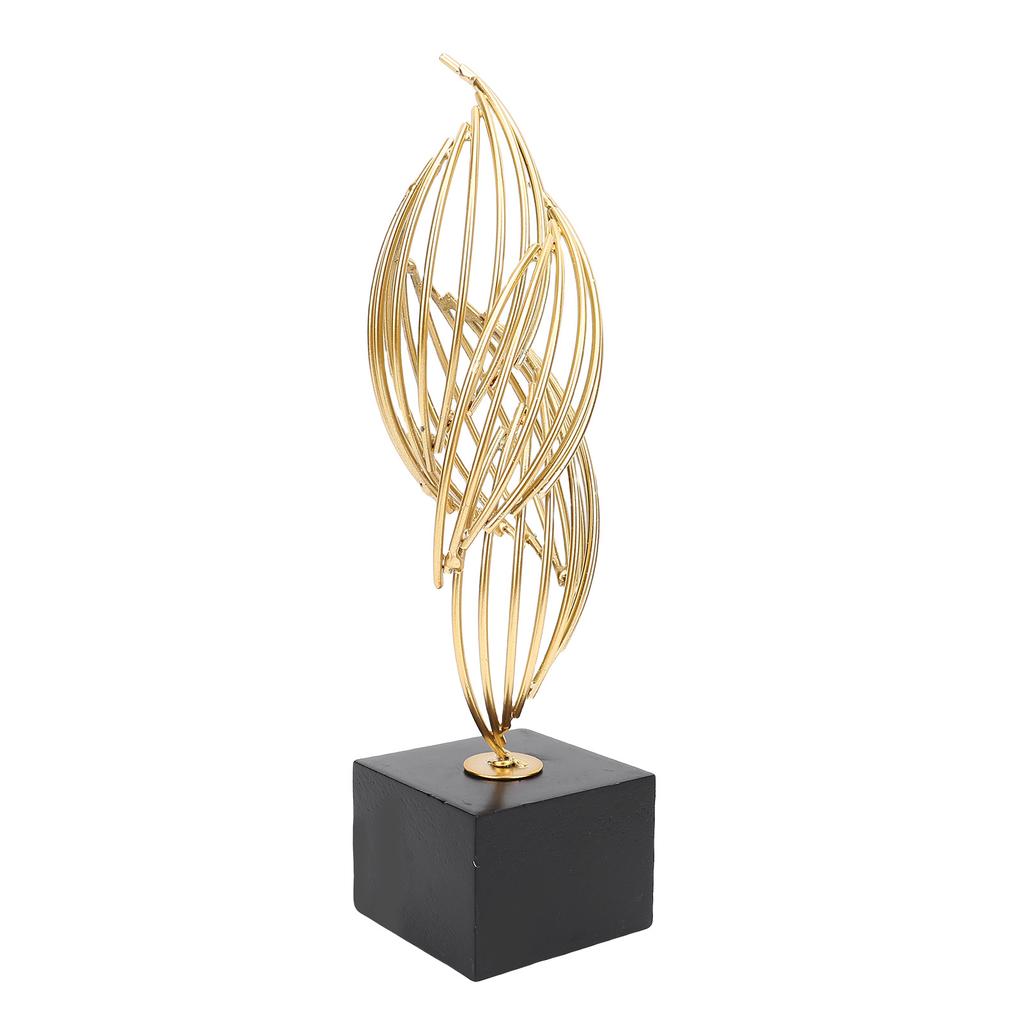 Modern Metal Sculpture Iron Luxury Abstract Art Statue Decorative Table Centerpiece Ornament for Living Room Office