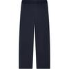 FILA Emerald Solid Color Straight Leg Knit Sports Pants Women bottoms Legendary-Blue F11W434605F-NV